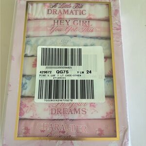 Victoria’s Secret PINK and loveshackfancy cheeky panties love Notes size small